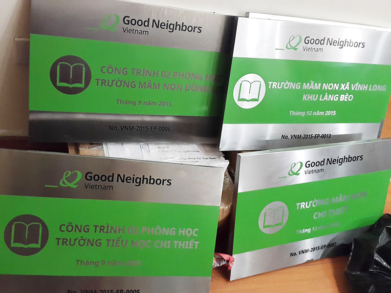 biển công ty inox